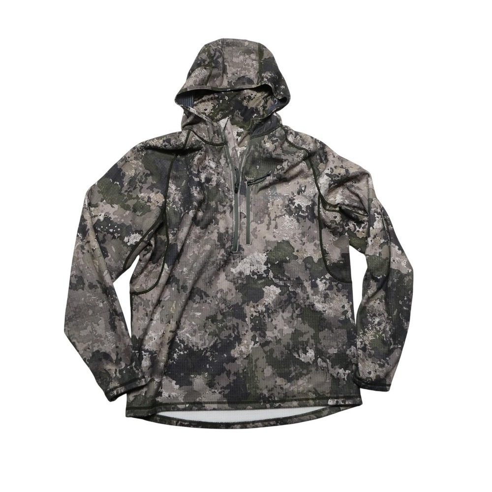 Instinct Hoodie Sweatshirt Mens Medium‎ Camo Fleece 1/2 Zip Hunting Pullover